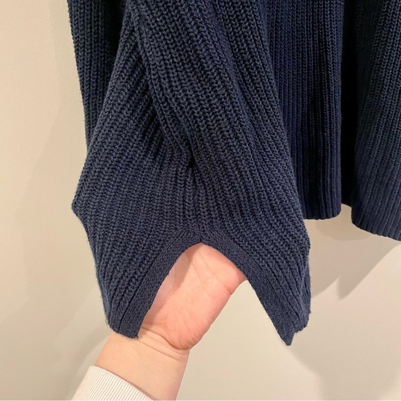 Old Navy Plus Size Lace-Up Bell Sleeve Sweater - In the Navy, XXL, Cozy Winter - Picture 8 of 11